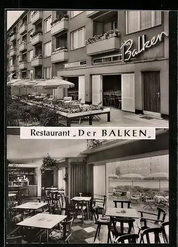 AK Berlin-Charlottenburg, Restaurant Der Balken, Gotha-Allee 29