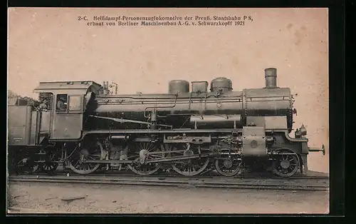 AK Eisenbahn, 2-C. Heissdampf-Personenzuglokomotive P8