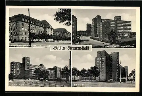 AK Berlin-Siemensstadt, Verwaltungsgebäude, Wernerwerk Siemensdamm, Schaltwerk