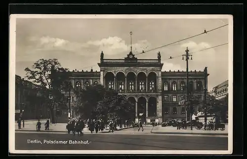 AK Berlin, Blick auf den Potsdamer Bahnhof