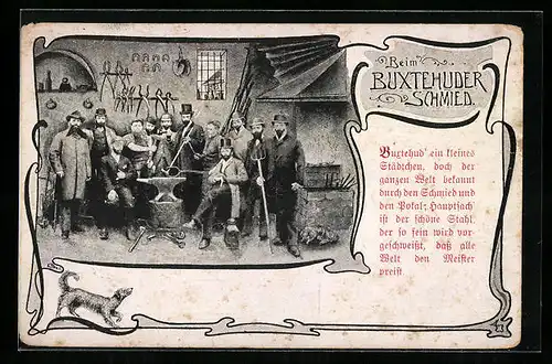 AK Buxtehude, Männer beim Buxtehuder Schmied