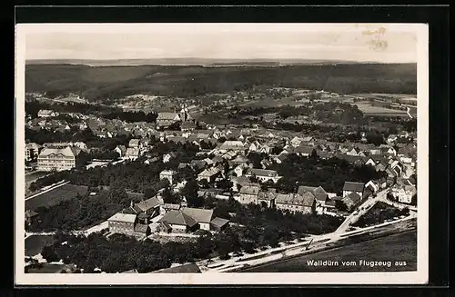 AK Walldürn, Ortsansicht vom Flugzeug aus