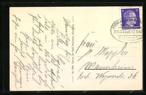 AK Neustadt i. Schwarzwald, Partie an der Hauptpost