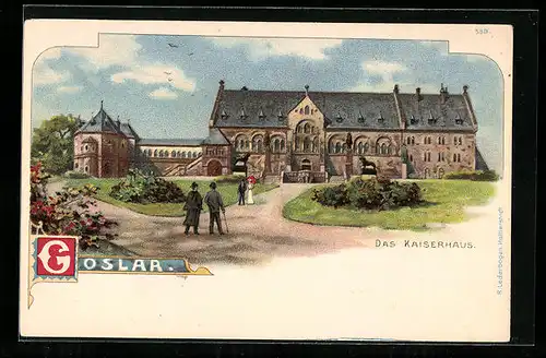Lithographie Goslar, Das Kaiserhaus