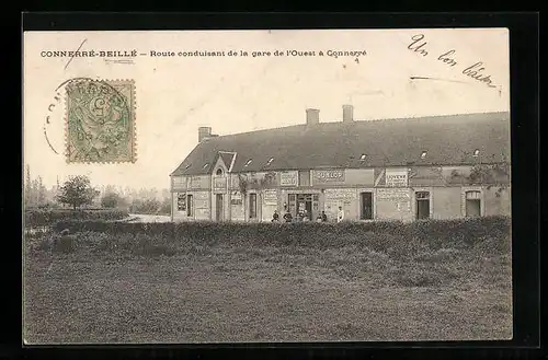 AK Connerré-Beillé, Route conduisant de la gare de l`Ouest a Connerré