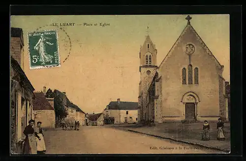 AK Le Luart, Place et Eglise