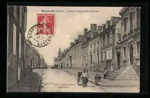 AK Bonnétable, Hôtel de Ville et Rue St-Nicolas