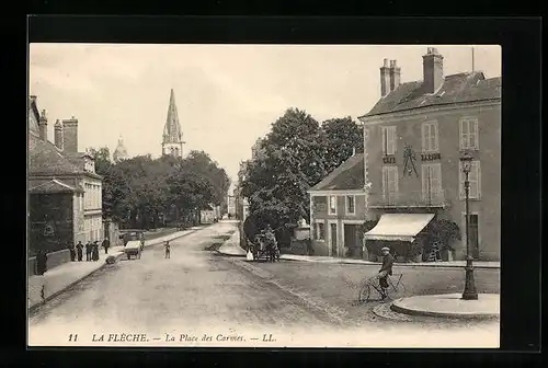 AK La Flèche, La Place des Carmes