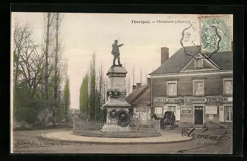 AK Thorigné, Monument 1870-71