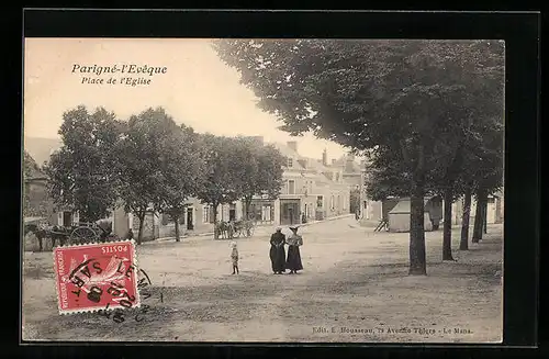 AK Parigné-l`Évêque, Place de l`Eglise