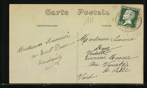 AK Le Breil-sur-Mérize, Centre du Bourg