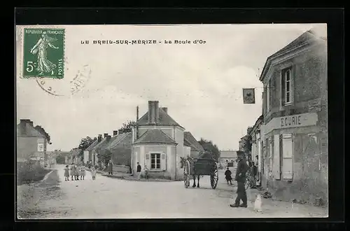 AK Le Breil-sur-Mérize, Le Boule d`Or