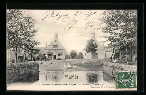 AK Bessé-sur-Braye, Ferme de Glatigny