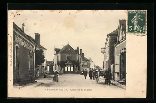 AK Le Breil-s /-Merize, Carrefour du Dauphin