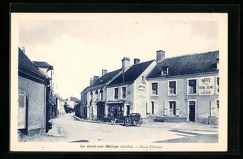 AK Le Breil-sur-Mérize, Place d`Armes