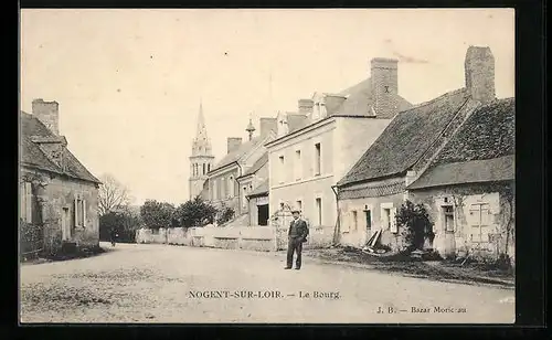 AK Nogent-sur-Loir, Le Bourg