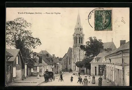 AK Yvré-Evêque, Place de l`Eglise