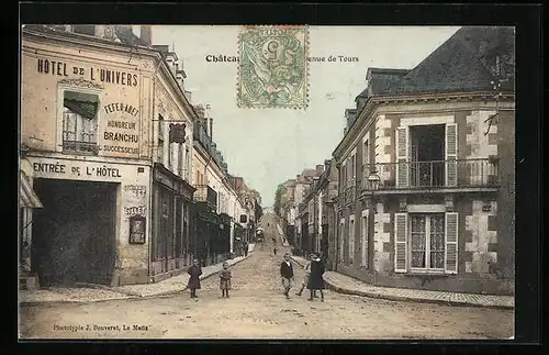AK Chateau-du-Loir, Avenue de Tours, Hotel de l`Univers