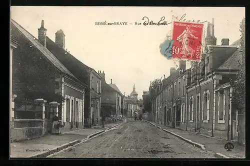 AK Bessé-sur-Braye, Rue des Touchards