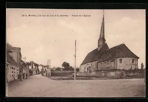 AK Marolles-les-St-Calais, Place de l`Eglise