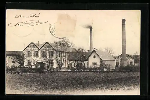 AK Bessé-sur-Braye, La Papeterie