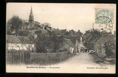 AK Montfort-le-Rotrou, Vue partielle