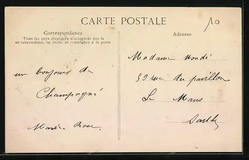 AK Champagné. Château de Réveillon