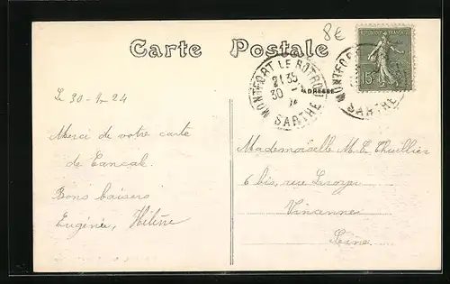 AK Montfort-le-Rotrou, Vue Panoramique