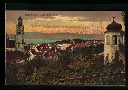 AK Überlingen am Bodensee, Teilansicht