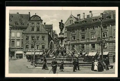 AK Augsburg, Am Augustusbrunnen