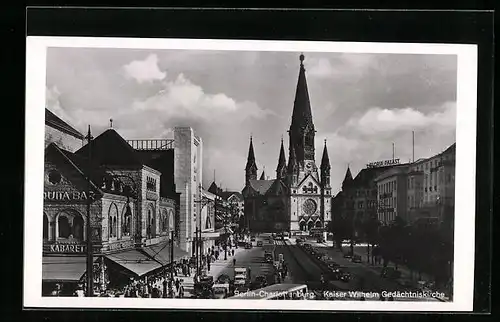 Foto-AK Berlin-Charlottenburg, Kaiser Wilhelm Gedächtniskirche