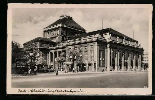 AK Berlin-Charlottenburg, Deutsches Opernhaus