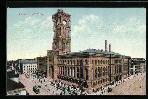 AK Berlin, Partie am Rathaus, Königstrasse