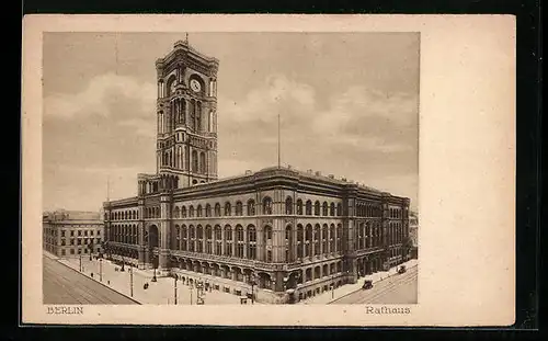 AK Berlin, Partie am Rathaus, Königstrasse