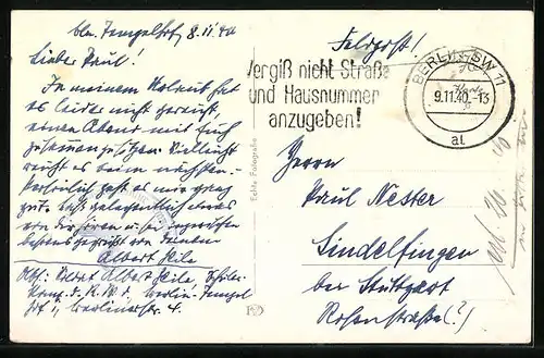 AK Berlin, Partie am Ehrenmal