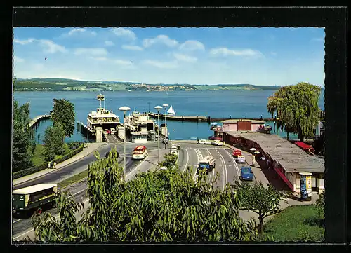 AK Konstanz /Bodensee, Autofähre Konstanz-Meersburg