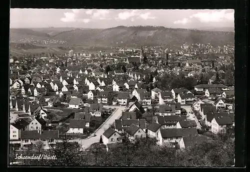 AK Schorndorf /Württ., Ortsansicht mit Umland