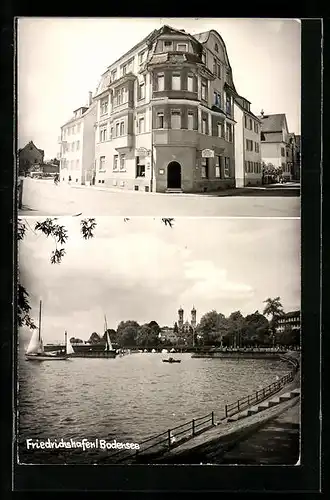 AK Friedrichshafen /Bodensee, Uferpartie, Gasthof Kleiner Berg