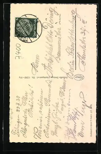 AK Tübingen, Partie vom Rathaus