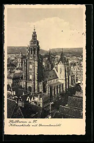 AK Heilbronn a. N., Kilianskirche mit Gesamtansicht