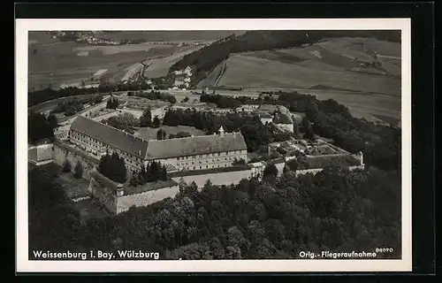 AK Weissenburg i. Bay., Wülzburg, Fliegeraufnahme
