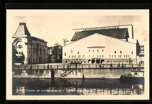 AK Berlin, Theater am Schiffbauerdamm und Friedrichstadtpalast