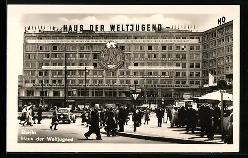 AK Berlin, Haus der Weltjugend, Alexanderplatz