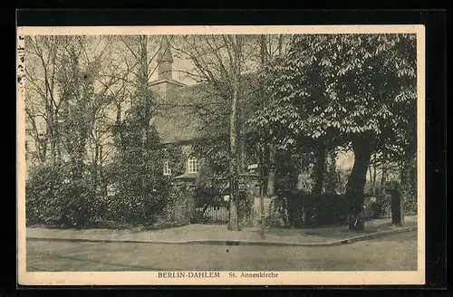 AK Berlin-Dahlem, St. Annenkirche