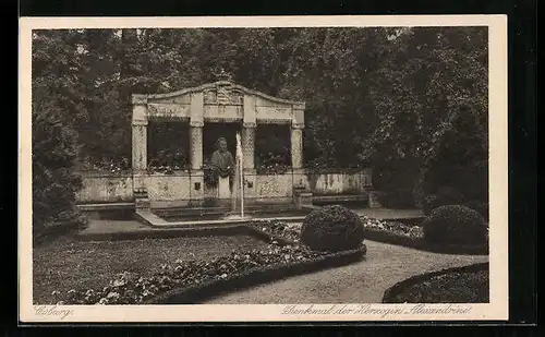 AK Coburg, Denkmal der Herzogin Alexandrine