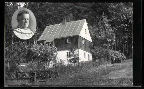 AK Weipert Neugeschrei, Geburtshaus Kardinal Innitzer, Portrait