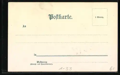 Lithographie Komponist Ludwig van Beethoven und Geburtshaus