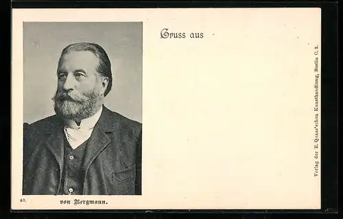 AK Portrait von Bergmann