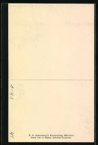 AK Portrait von Friedrich Schiller