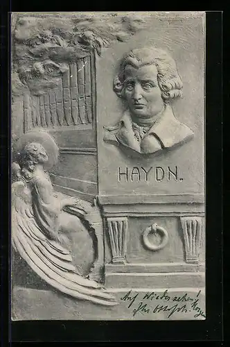AK Denkmal mit Büste von Haydn